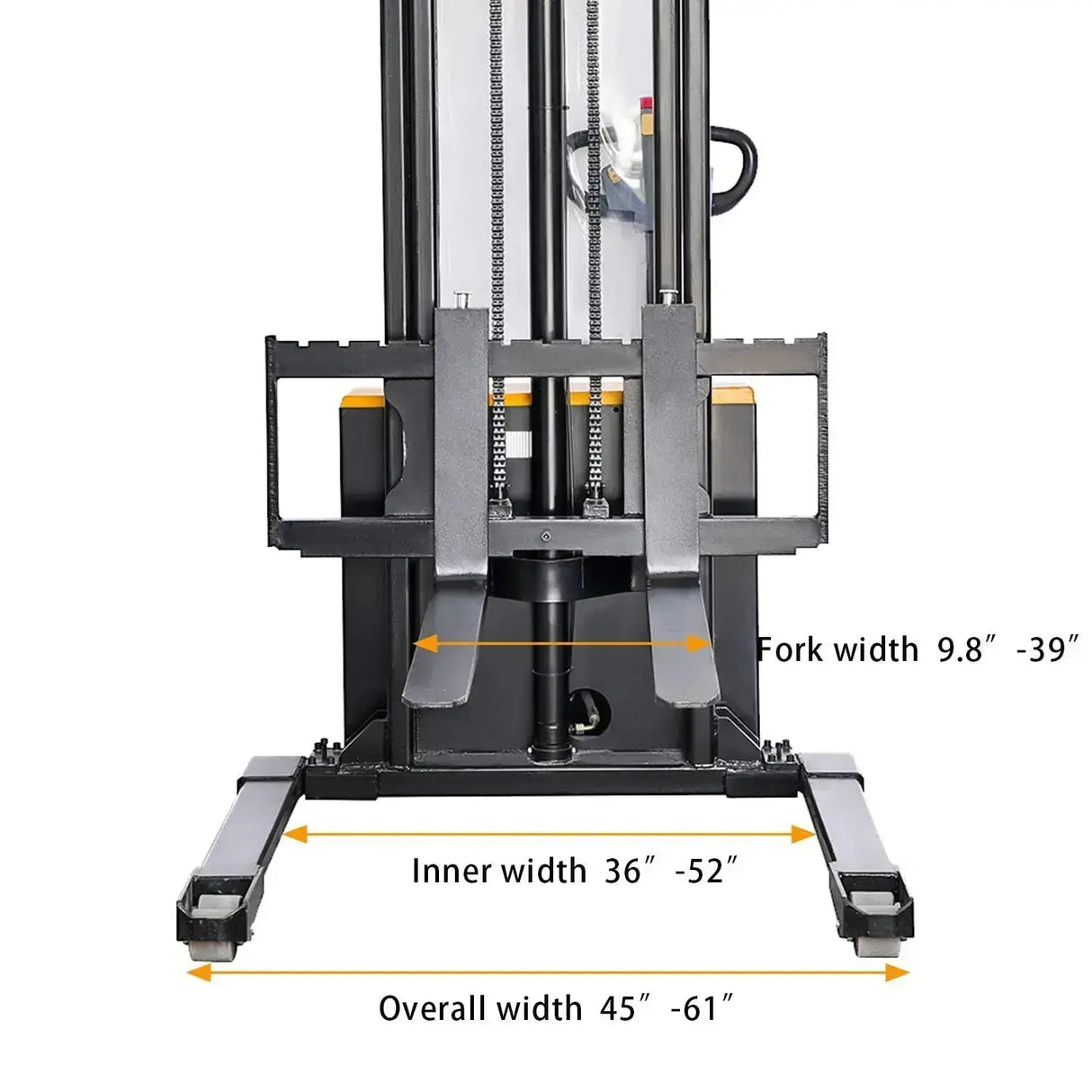 KAIXUN KX-CTD15A Full Electric Stacker Capacity 3300 lbs, Lifting Height 118’’ KAIXUN