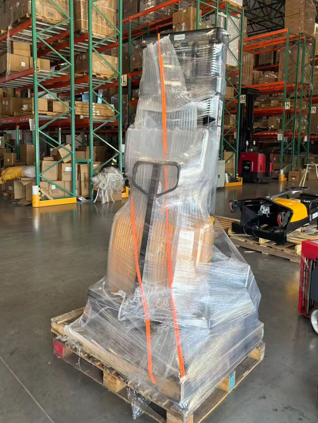 Used Semi-Electric Stacker 3300lbs Capacity, 118'' Lifting Height, Lightly Used Stacker KAIXUN