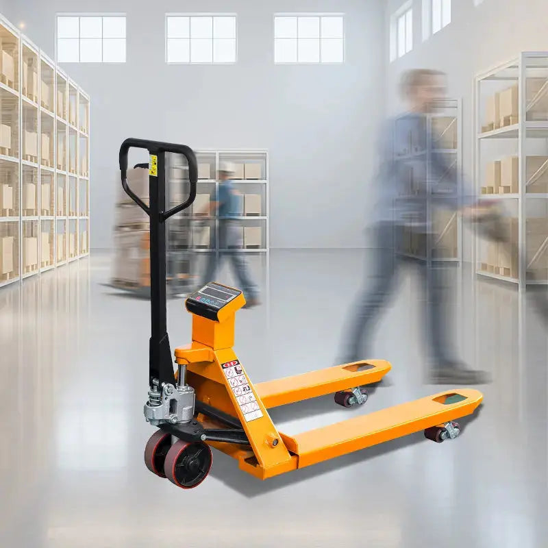 KAIXUN 4400 lbs Capacity 27" W x 45" L Scale Pallet Jack - PU wheels KX-DZC20 KAIXUN