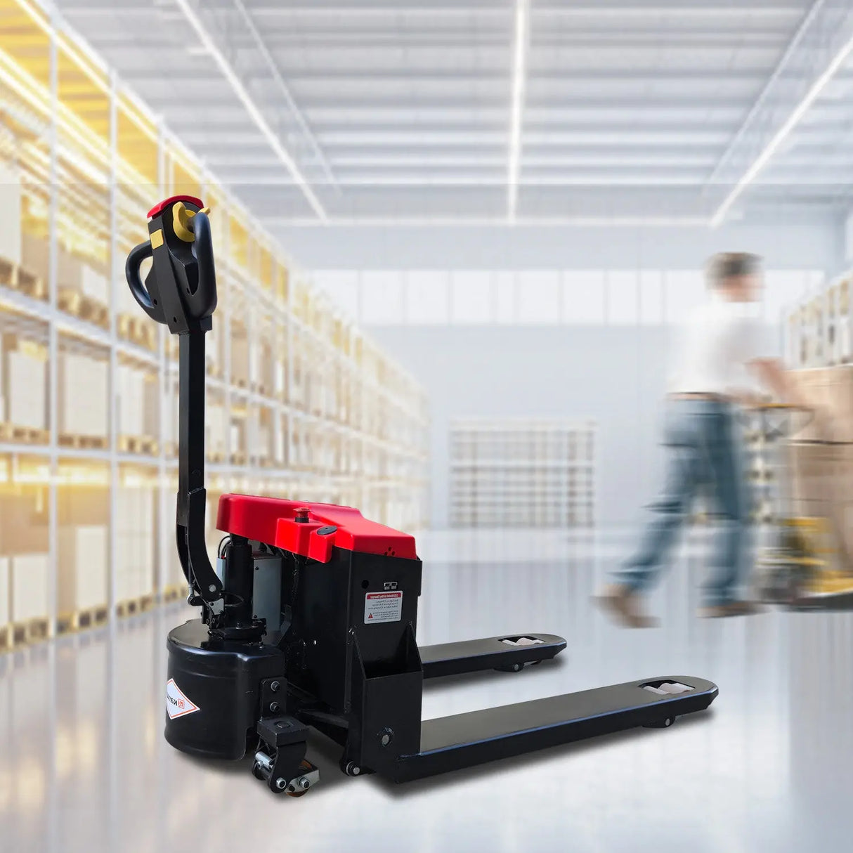 Full Electric Pallet Jack| 4400 lbs| 45"L*27"W Forks| PU Wheels | KX-QDCXa20 KAIXUN