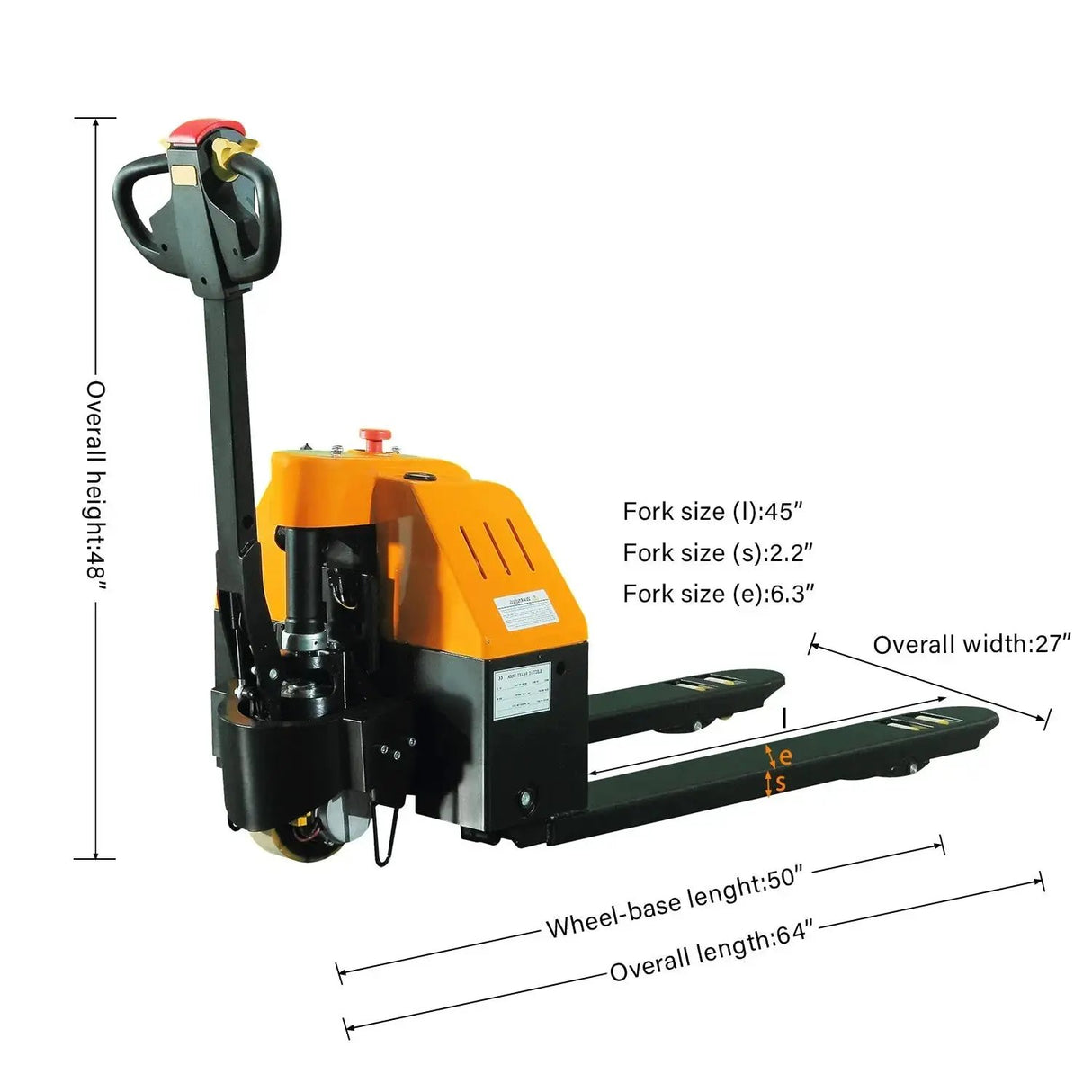 KAIXUN KX-QDCX15 Full Electric Pallet Jack Capacity 3300 lbs KAIXUN