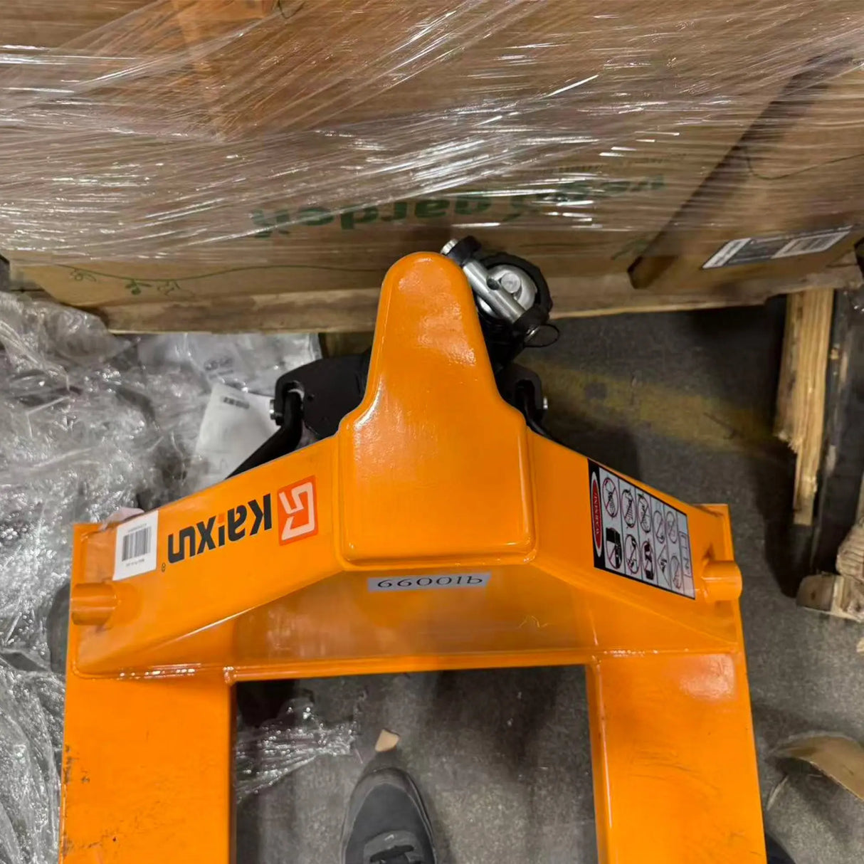 Used Hand Pallet Jack, 6600 lbs, 48"x27" Forks, PU Wheels - Good Condition KAIXUN