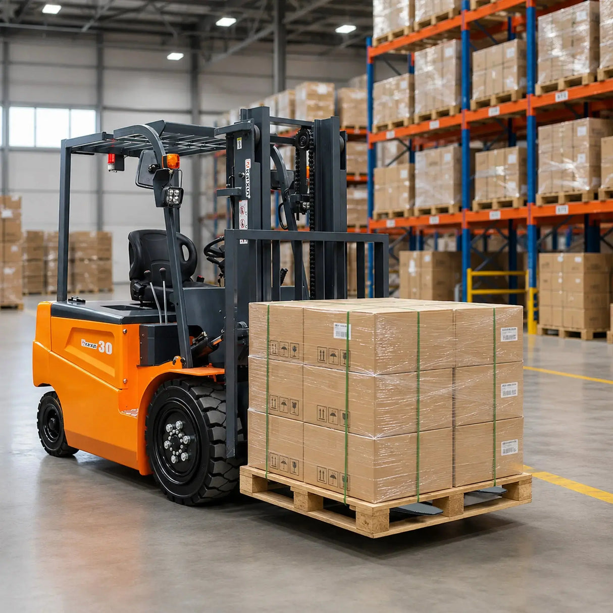 Customizable Electric Counterbalance Forklift, 6600 lbs Capacity - KX-CPD30 KAIXUN