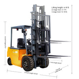 Customizable Electric Counterbalance Forklift, 7700 lbs Capacity - KX-CPD35 KAIXUN