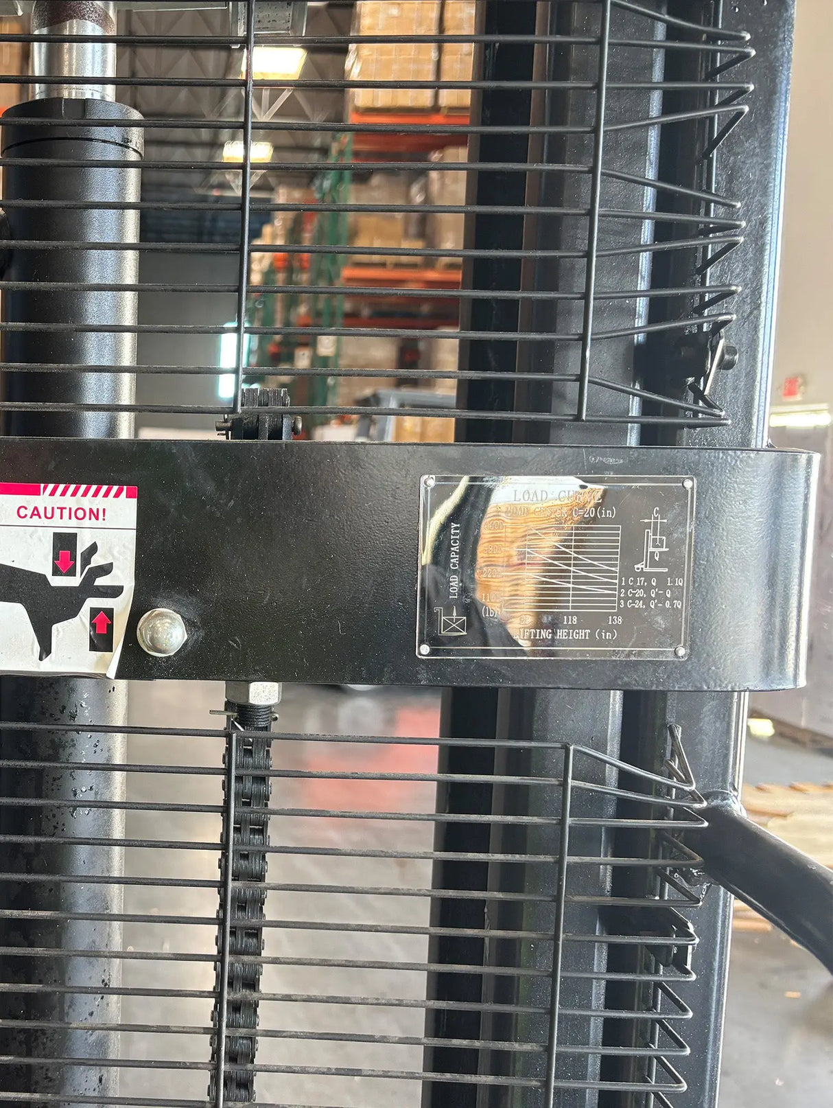 Used Semi-Electric Stacker 2200lbs Capacity, 98'' Lifting Height, Lightly Used Stacker KX-CTD10 KAIXUN