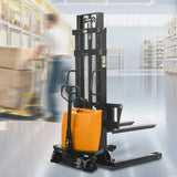 KAIXUN 118’’ Lifting Height 3300 lbs Capacity Semi-Electric Stacker KX-CTD15 KAIXUN