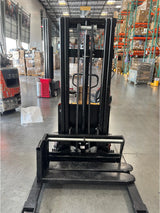 Used Semi-Electric Stacker 3300lbs Capacity, 98'' Lifting Height, Lightly Used Stacker KAIXUN