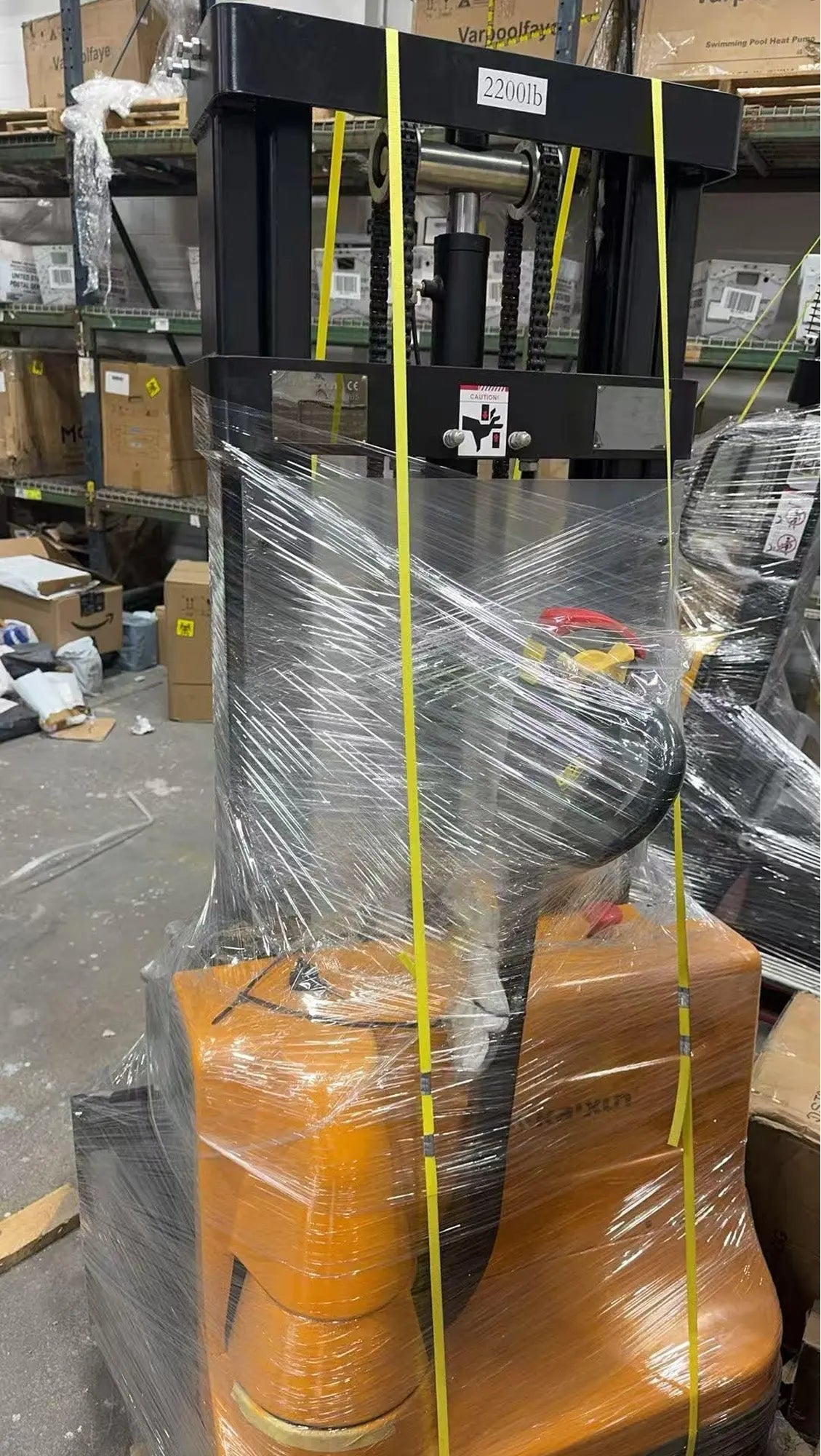 Used Full Electric Stacker 98’’ Lifting Height 2200 lbs Capacity KX-CTD10A-98 KAIXUN
