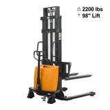 Semi-Electric Straddle Stacker | 2200 lbs | 98'' Lifting Height | KX-CTD10-98 KAIXUN