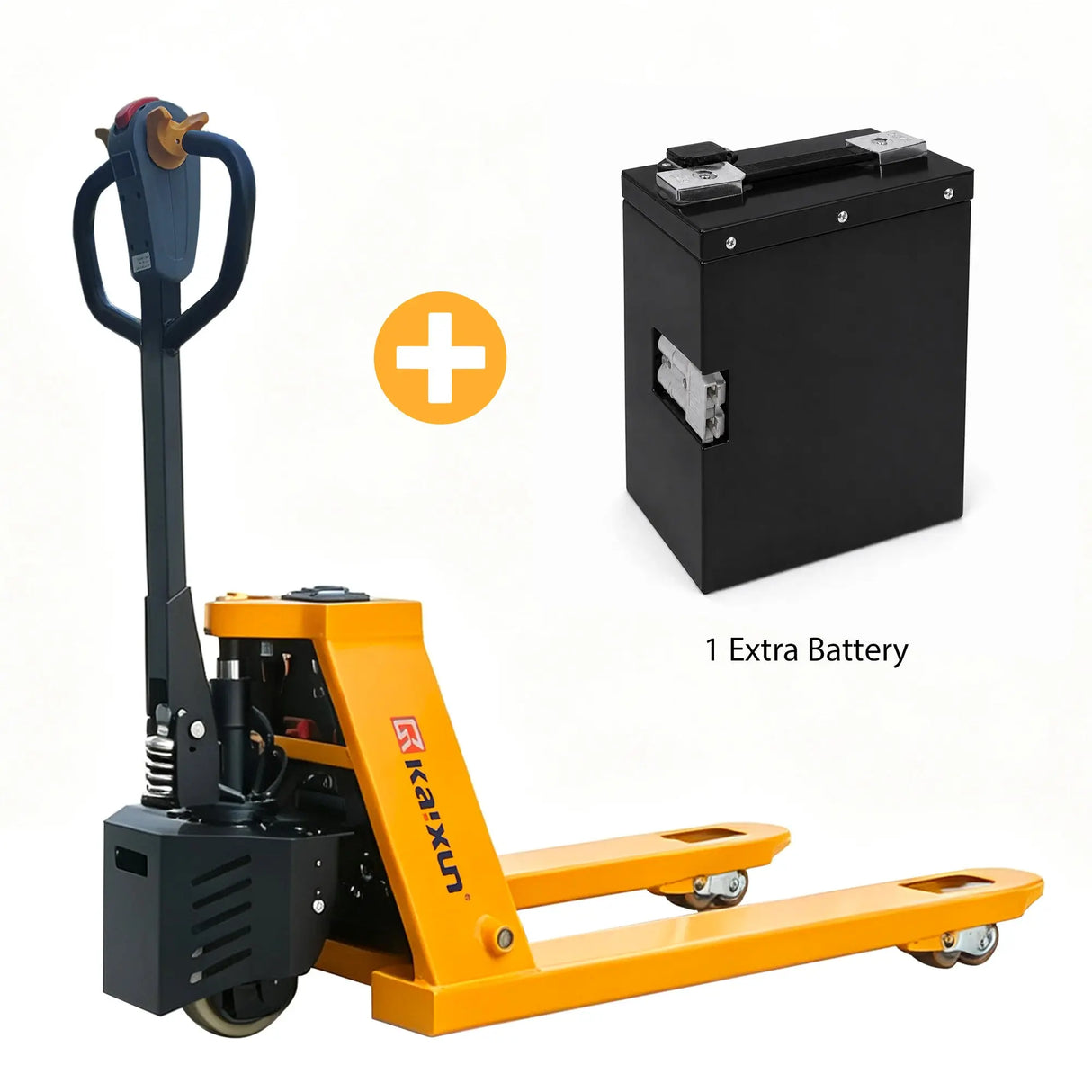 Lithium Fully Electric Pallet Jack Truck | 3300 lbs| 45"L*27"W Forks| PU Wheels| KX-PPT15A KAIXUN