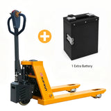 Lithium Fully Electric Pallet Jack Truck | 3300 lbs| 45"L*27"W Forks| PU Wheels| KX-PPT15A KAIXUN