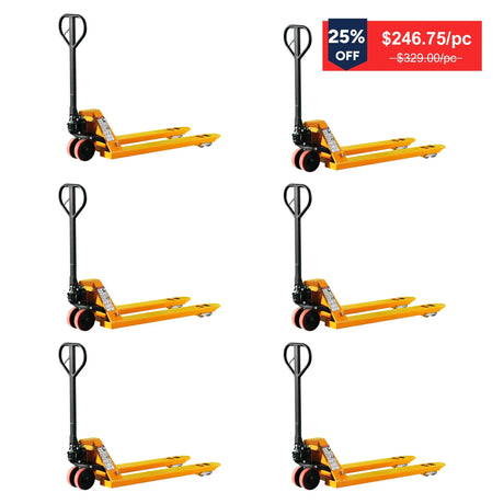 Manual Hydraulic Pallet Jack| 4400 lbs| 48"x27" Forks| PU Wheels| KX-SDC20 KAIXUN