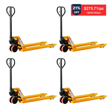 Manual Hydraulic Pallet Jack| 5500 lbs| 48"x27" Forks| PU Wheels | KX-SDC25 KAIXUN