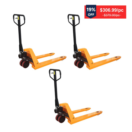 Manual Hydraulic Pallet Jack| 6600 lbs| 48"x27" Forks| PU Wheels | KX-SDC30 KAIXUN