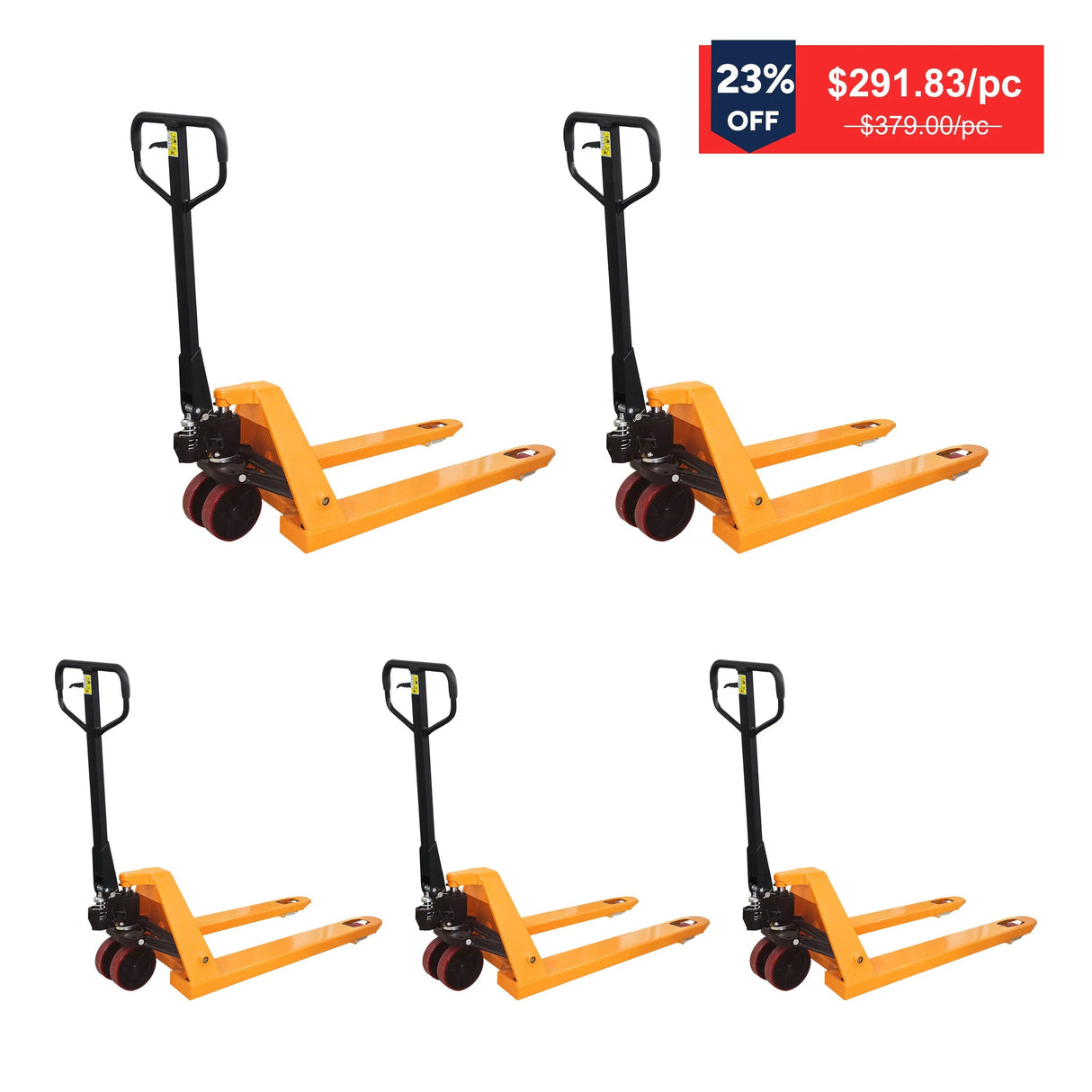 Manual Hydraulic Pallet Jack| 6600 lbs| 48"x27" Forks| PU Wheels | KX-SDC30 KAIXUN