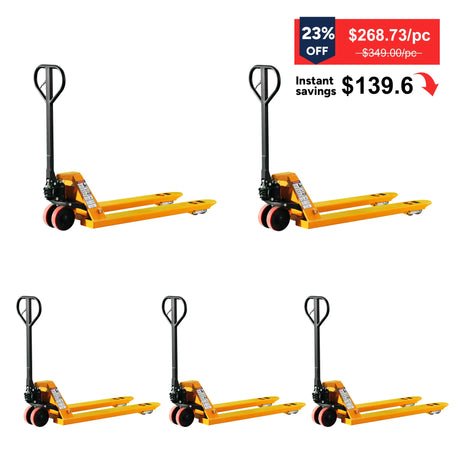 Manual Hydraulic Pallet Jack| 5500 lbs| 48"x27" Forks| PU Wheels | KX-SDC25 KAIXUN